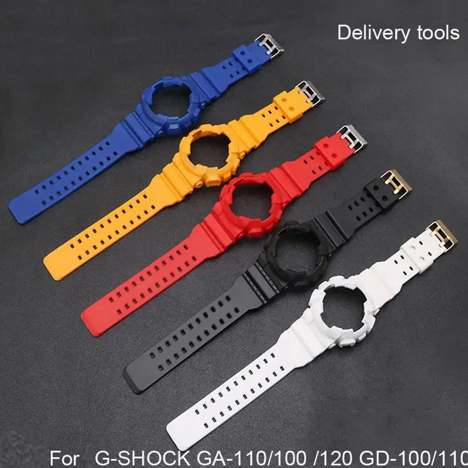 

Для Casioak GA-110 GA100 GD-120 чехол с ремешком для часов Casio gshock мужские матовые наручные часы спортивный силиконовый чехол из смолы