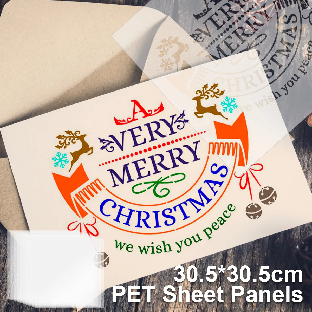 10Pcs PET Sheet Panels 0.004inch Transparent Plastic Sheet Lightweight Durable PET Sheet Panels Shatterproof PET Sheet for Drawi