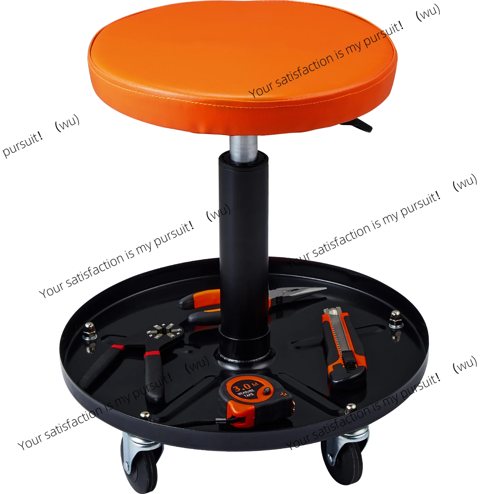 

Mechanic Stool 250 LBS Rolling Pneumatic Creeper Garage/Shop Seat Padded Rolling Workshop Stool for Garage Auto Repair