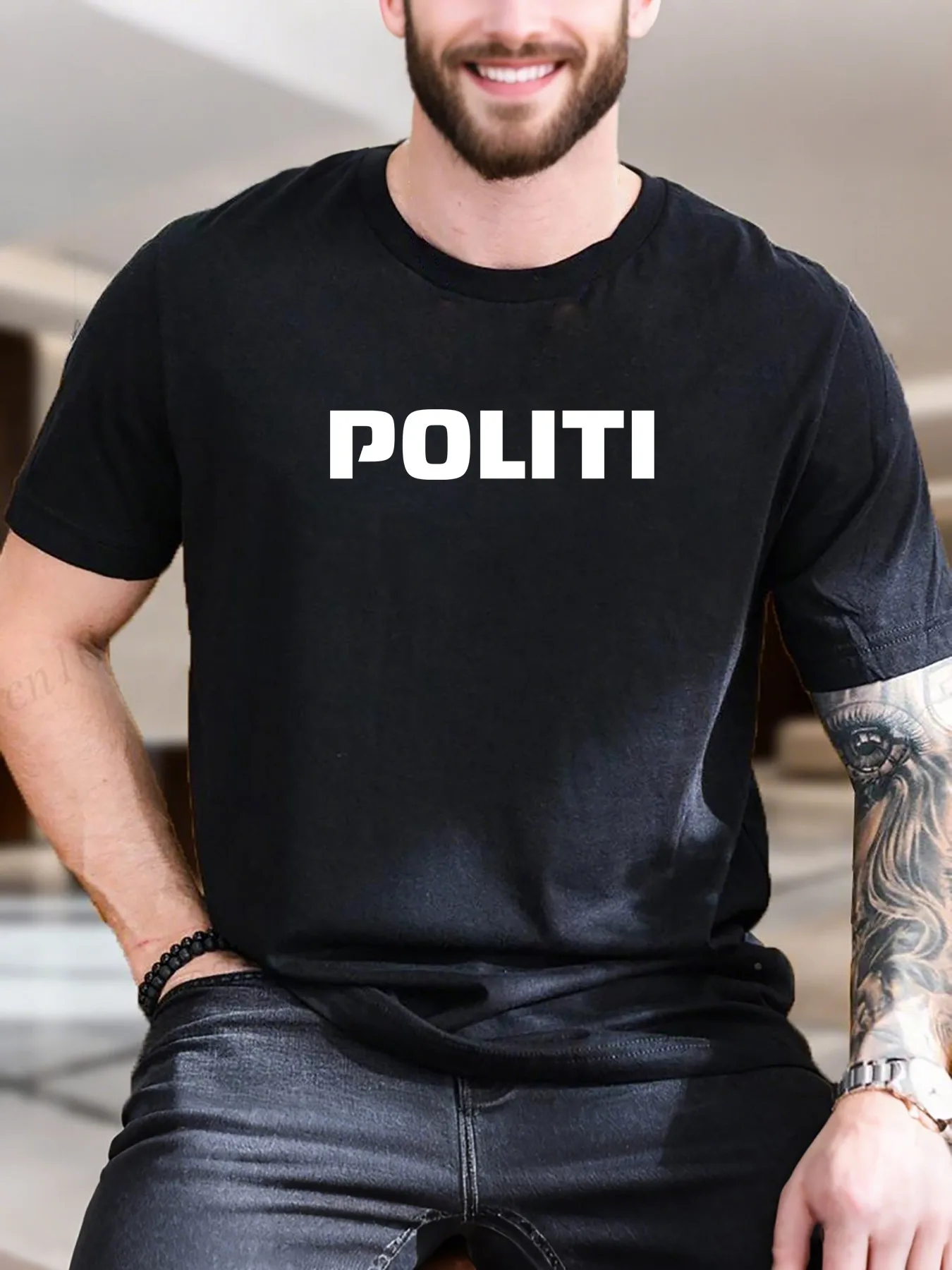 

Men's Surfing Print Cotton T-Shirt - Beach Style, Soft & Breathable, Casual Short Sleeve Tee for Summer, Trendy Graphic Surfboard Print