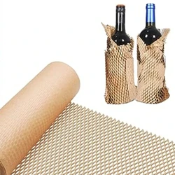 50cmx3m/5m Brown/White Honeycomb paper for transportation, gifts, buffer collision, sound insulation, thermal performance