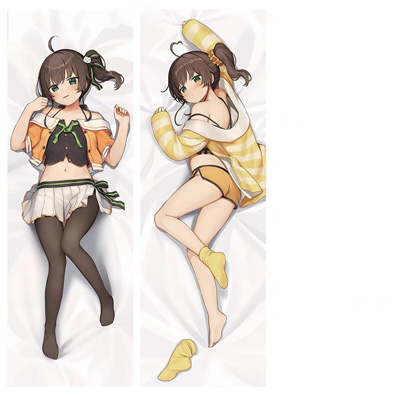 Hololive Dakimakura Natsuiro Matsuri VTuber Anime Body Pillow Cover Double Sided Print Otaku Bedding Hugging Pillowcase Gift