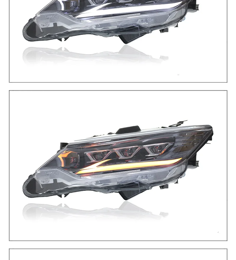 for Toyota Camry 2015-2017model Modified Headlight Assembly Lens Light Guide Daytime Running Lights Flowing Turn signal