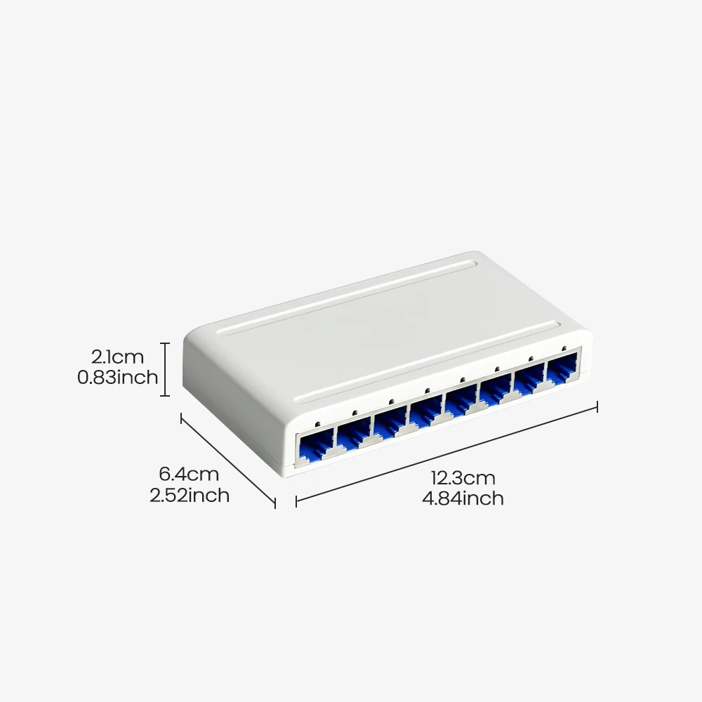 Switch rapido Ethernet 5 porte/8 porte 10/100/1000Mbps Switch dati multiporta RJ45 Rete Gigabit per ufficio e PC domestico a livello globale
