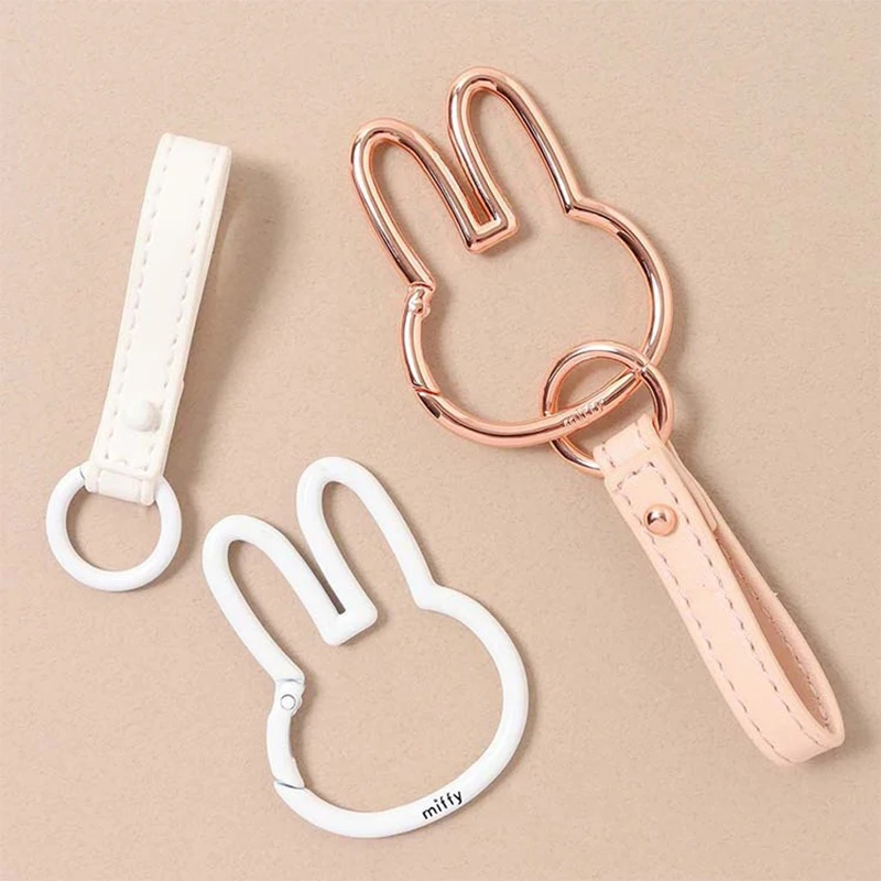 Kawaii الهاتف المحمول سيارة مفتاح قلادة ميفي المفاتيح قلادة لطيف أرنب الربيع مشبك هدية #2