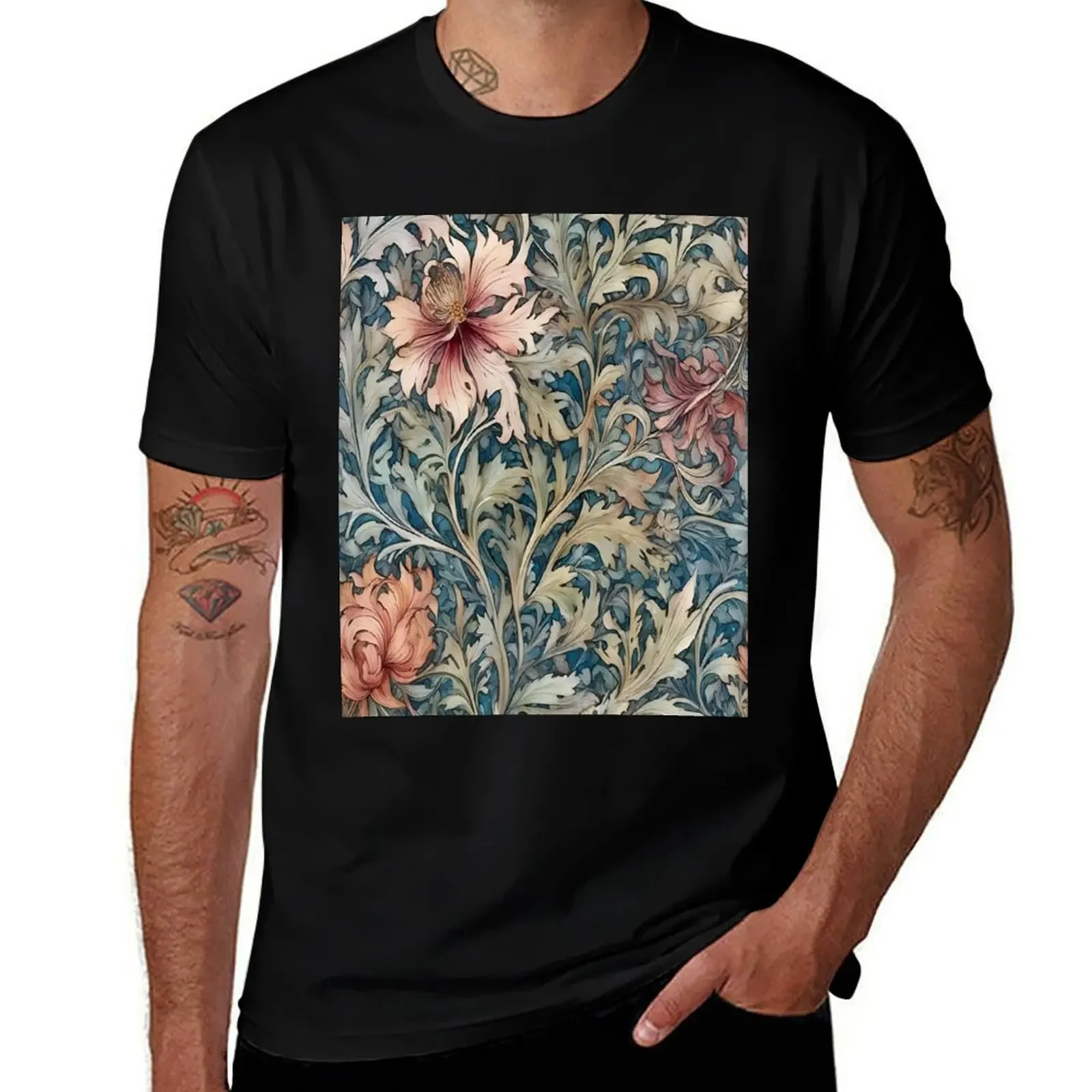 

William Morris Winter Florals Timeless Elegance T-Shirt sweat Funny t-shirts sports fans t shirt for men