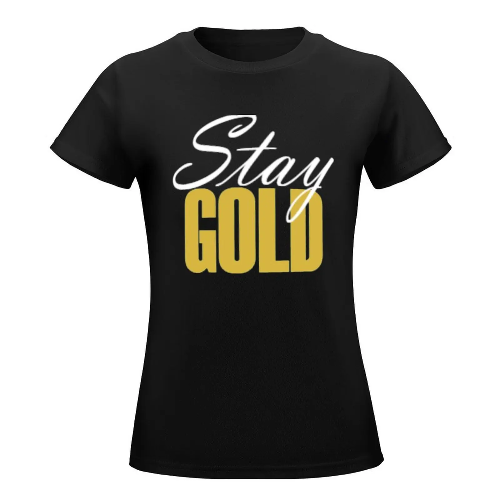 Stay Gold Ponyboy The Outsiders Inspired Design Robert Frost T-Shirt Female clothing Women tops