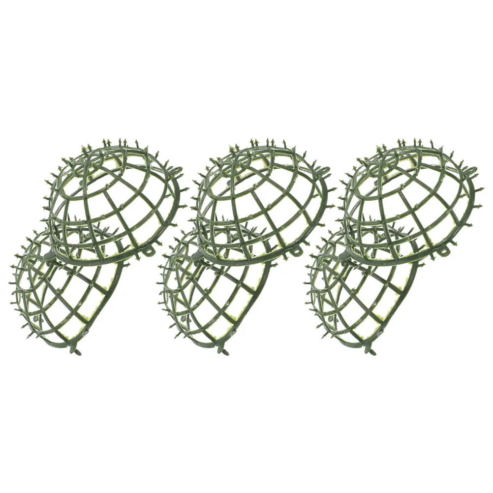 

3 Pcs Artificial Plant Flower Ball Plastic Frame Support Grass Rack Trellis Topiary Holder Home Decor Garden Settings
