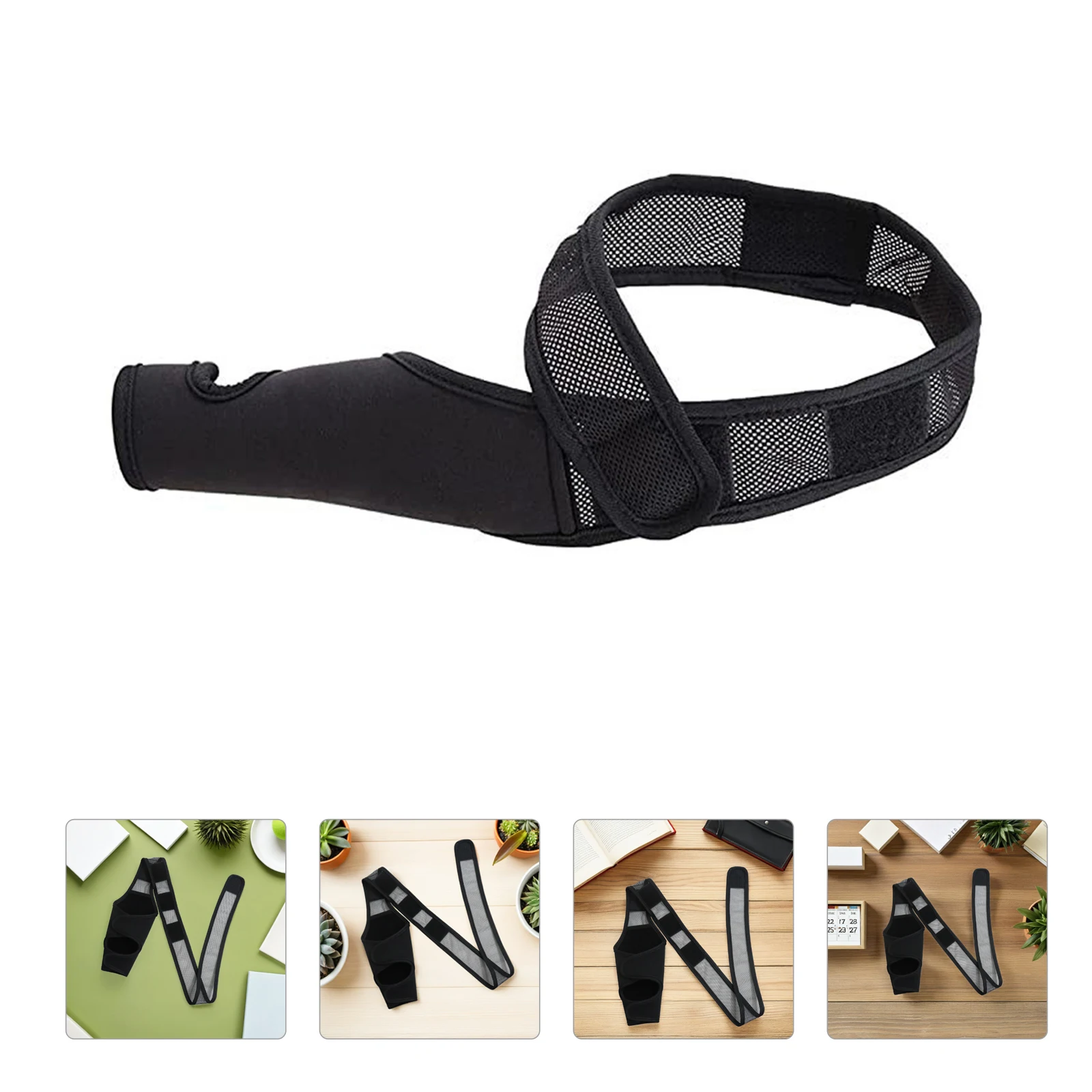 

Dog Hindleg Brace Neoprene Mesh Fabric Knee Protector Elastic Breathable Adjustable Wide Strap Improve Blood Circulation