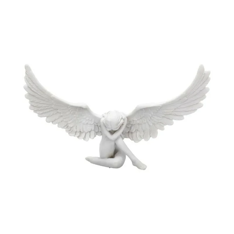 

Angel Wing Figurine Modern 3D Embrace Angel Wings Sculpture Crafts 3D Angel Wing Statue Figurine Resin Artwork Craft Home Decor