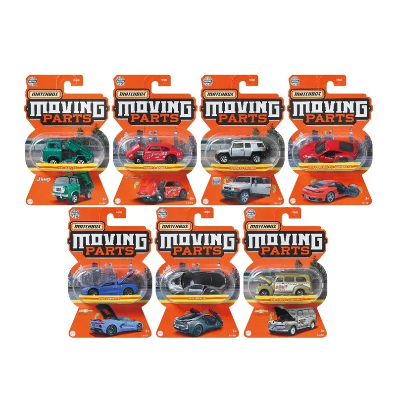 오리지널 Mattel Matchbox Fwd28 자동차 1/64 금속 다이캐스트 이동 부품, 아우디 포르쉐 BMW CSL 차량 모델 장난감, 남아용 컬렉션