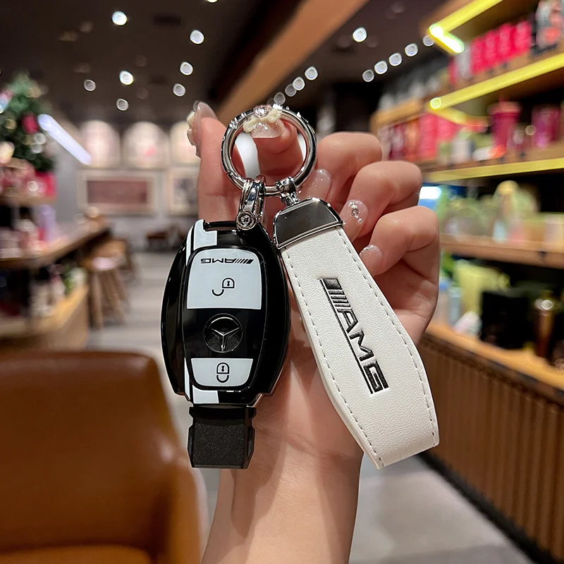 Чехол для дистанционного ключа автомобиля в стиле ABS для выпечки краски для Mercedes Benz A B C S Class AMG GLA CLA GLC W176 W221 W204 W205