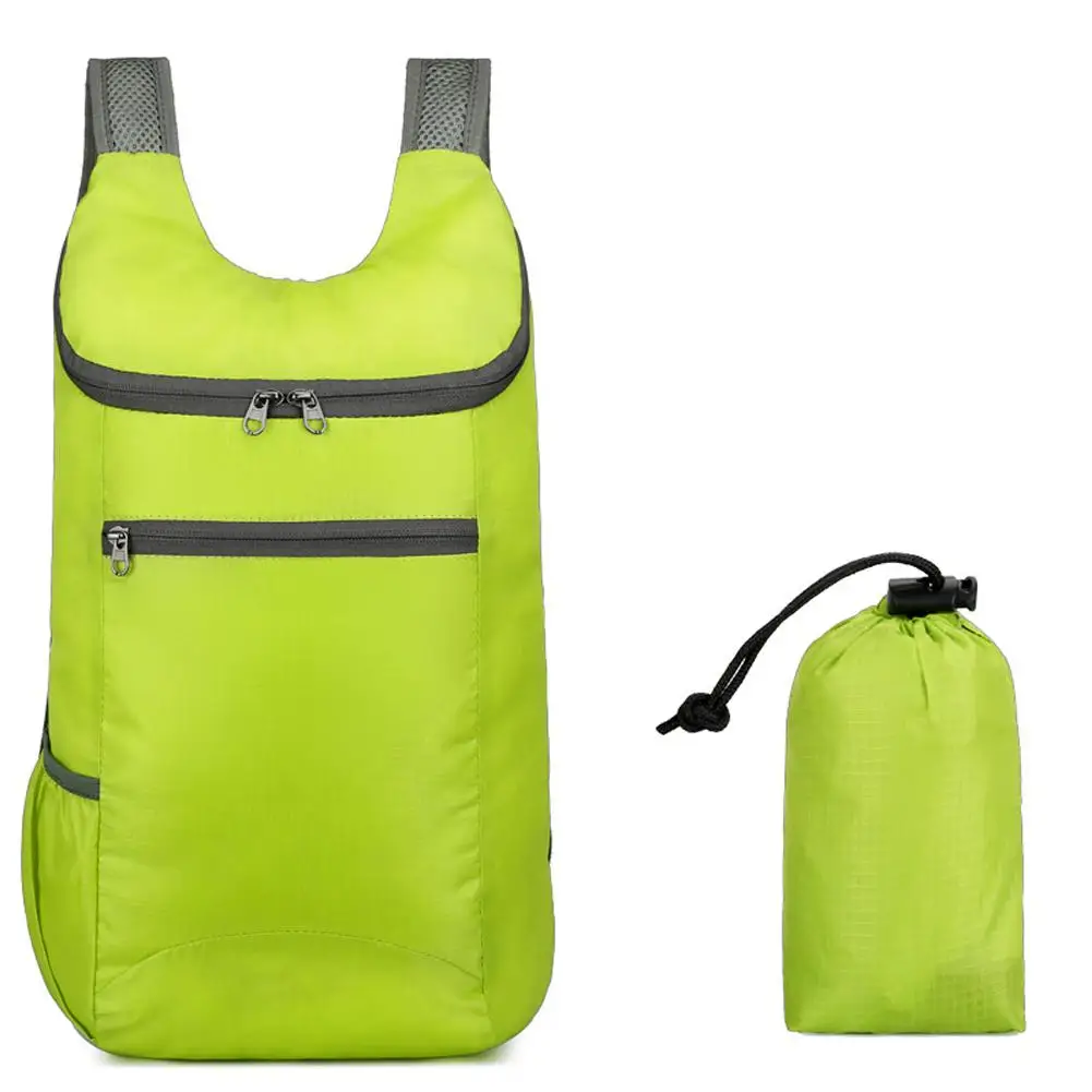 Ao ar livre unisex à prova dwaterproof água dobrável mochila grande capacidade de acampamento feminino viagem esporte daypack caminhadas portátil masculino lazer b v1c5