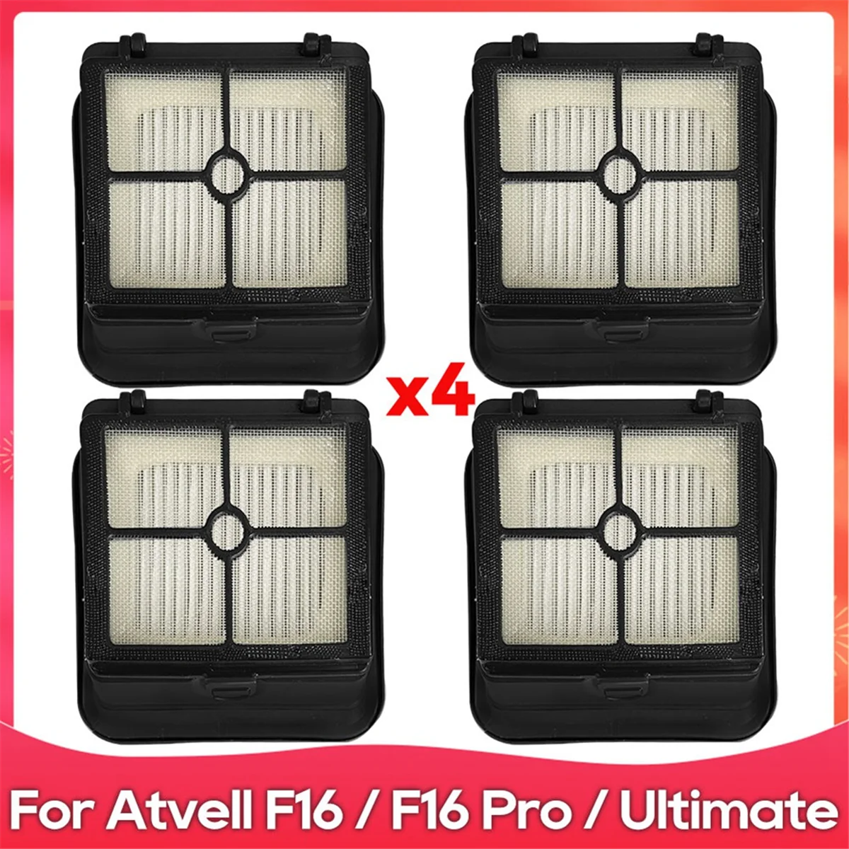 

Hepa Filter Replacement for Atvel F16 / F16 Pro Vacuum Cleaner Parts Accessories