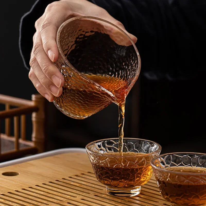 210ml Tea Maker Heat-resistant Glass Tea Pitchers Gongdaobei Chahai Kungfu  Tea Accessories