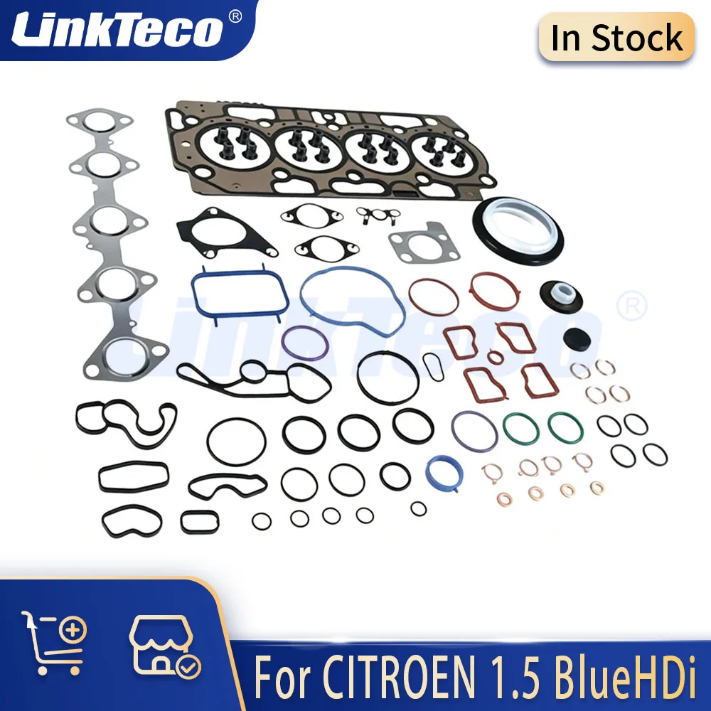 Engine Parts Full Head Gasket Set Fit 1.5 L DV5R For Citroen C3 C4 Peugeot Fiat Ford Opel Toyota Vauxhall 308 5008 Partner 1.5L