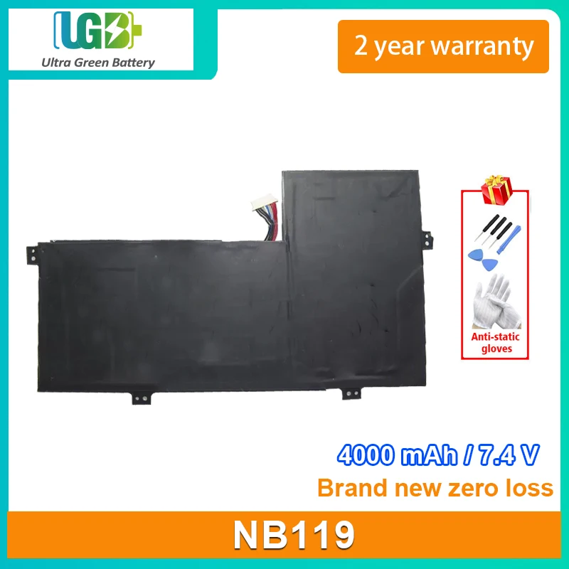 UGB New Laptop Battery For Irbis NB119 10PIN 8Lines 7.6V 4000mAh 30.4Wh