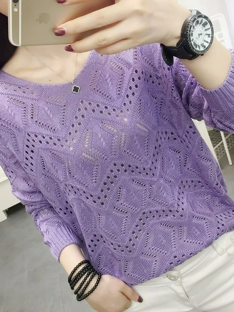 スリムフィット-v-ネック-ニット-セーター-レディース-薄手-初秋-トップス-多用途-カバーアップ-アウター-ポケット-ハンカチ-ダイヤモンド柄