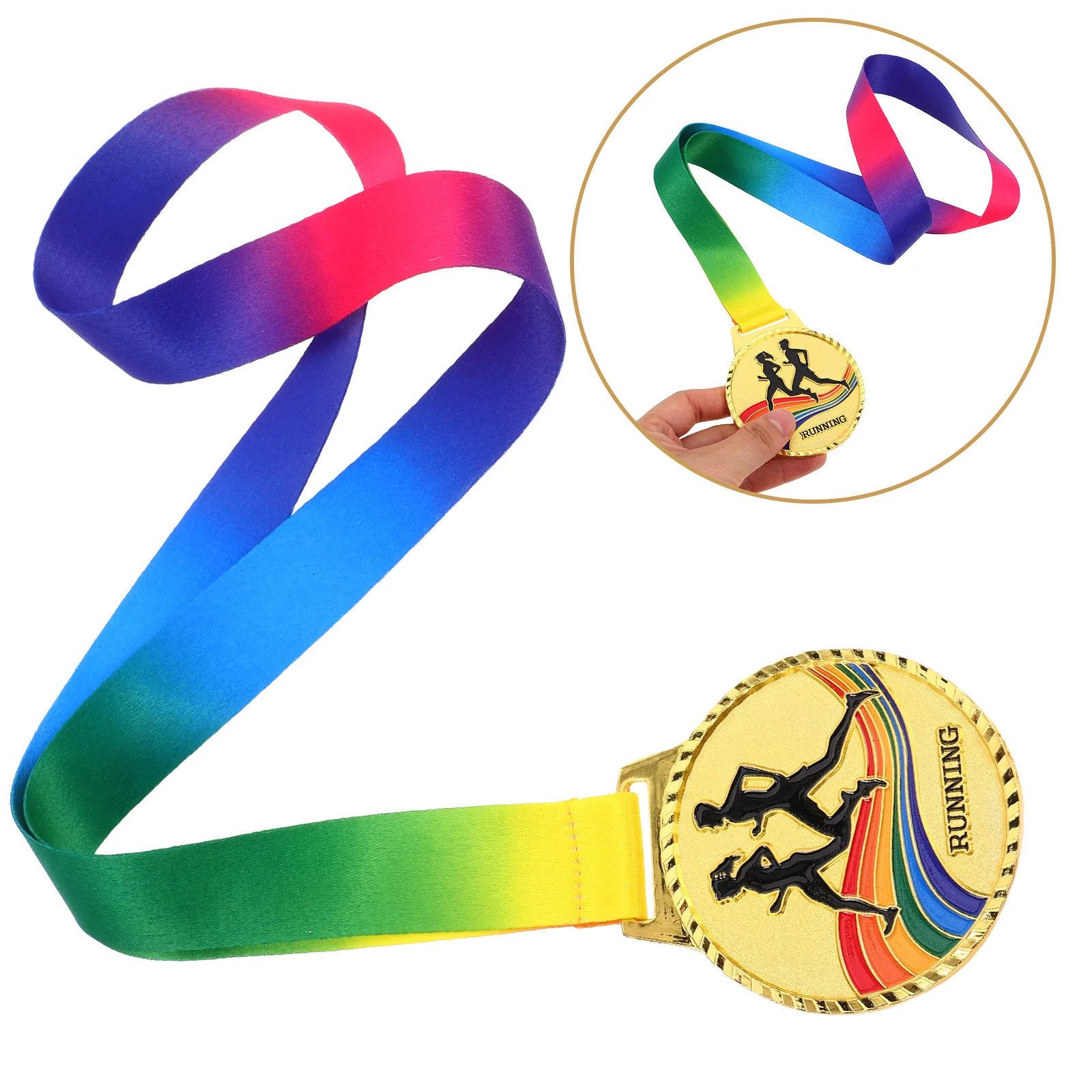 

Exquisite Texture Zinc Alloy Marathon Medals Running Award Medal with Lanyard Sports Event Trophies