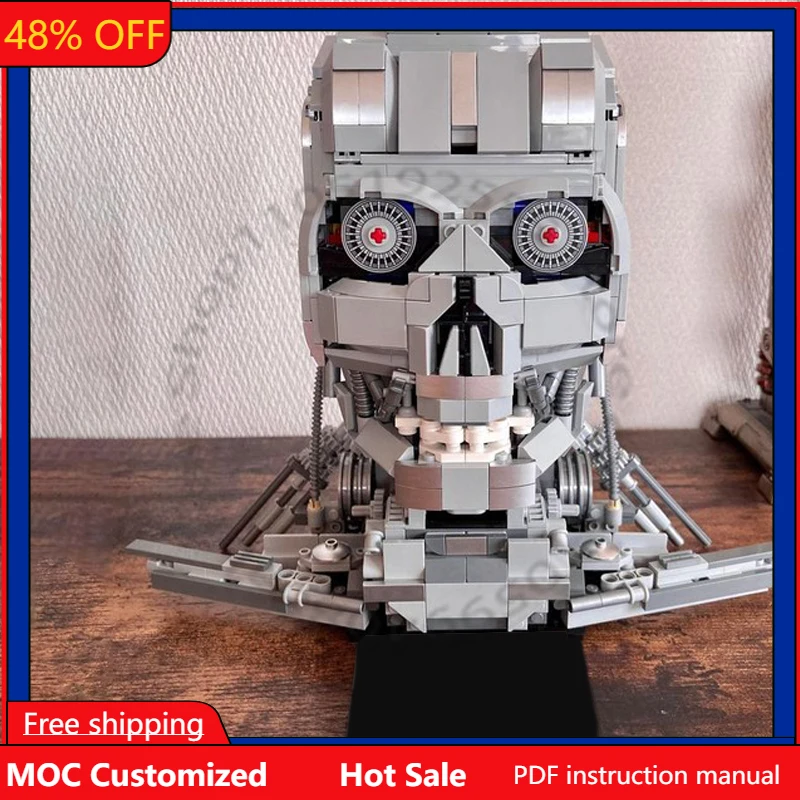 

798 деталей, конструктор Tech car mech 800 Endoskeleton MOC, модульный, настраиваемый, популярный, для детей, DIY, для мальчиков, игрушка-конструктор, подарок