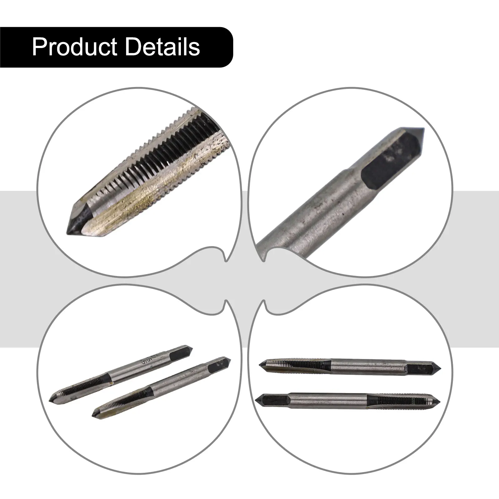For Iron For Mild Steel Metric Hand Taps Set Taps For Rethreading Damaged Threads Good Cutting Performance Square Shank