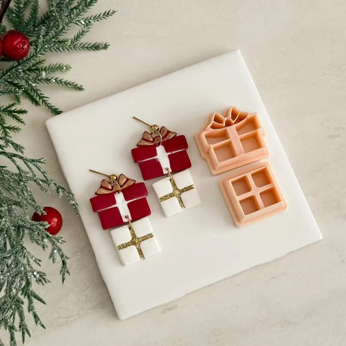 Christmas Tree Polymer Clay Cutters | Christmas Clay Cutter | Winter Clay Cutter | Polymer Clay Cutter for Earring Making | Ho