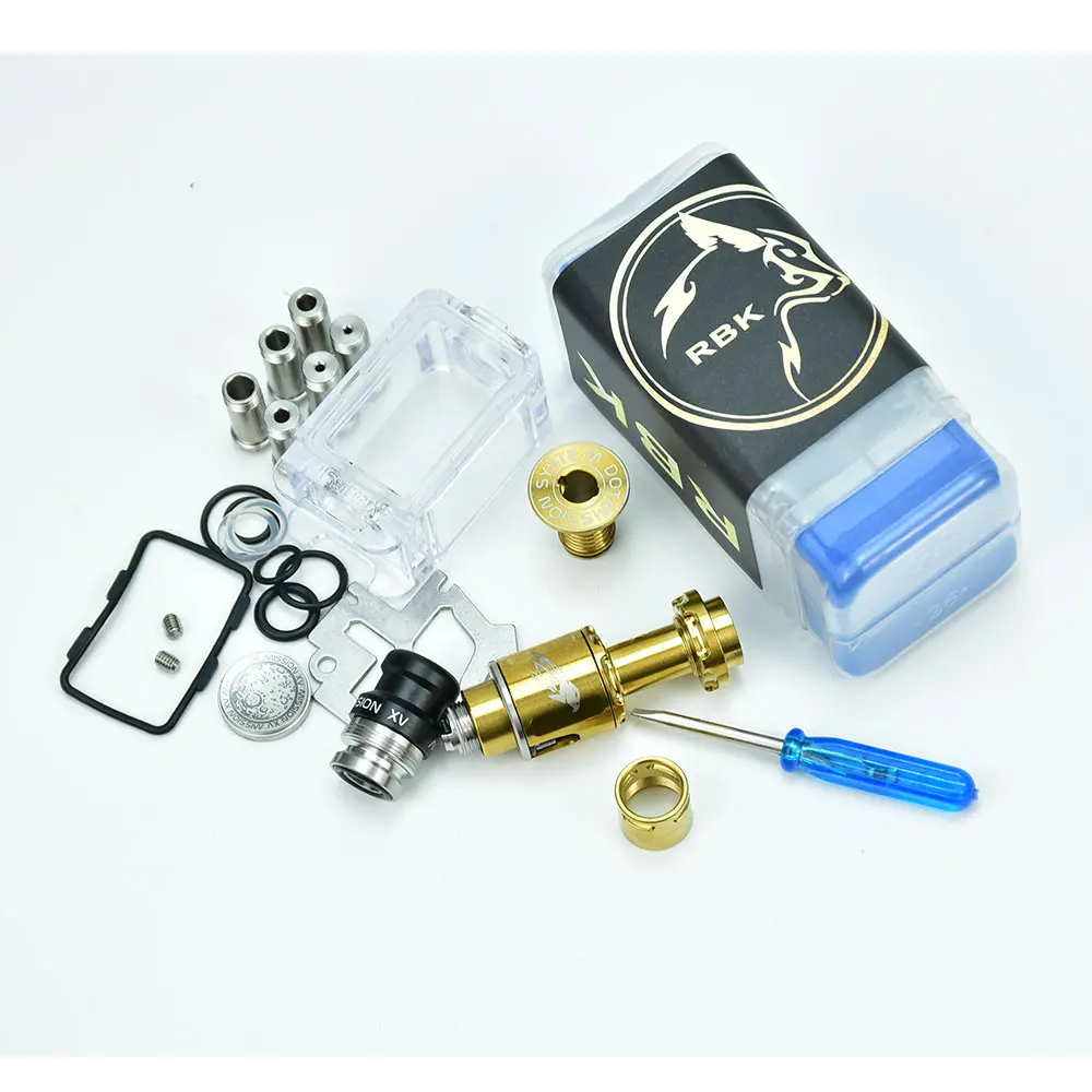 

Wolfcoolvape MISSION KB2 RBA Tank Full Kit vape mtl Atomizer tank 1.0/1.2/2.0/2.5/3.0/3.5/4.3mm vape for DotAIO V1 V2