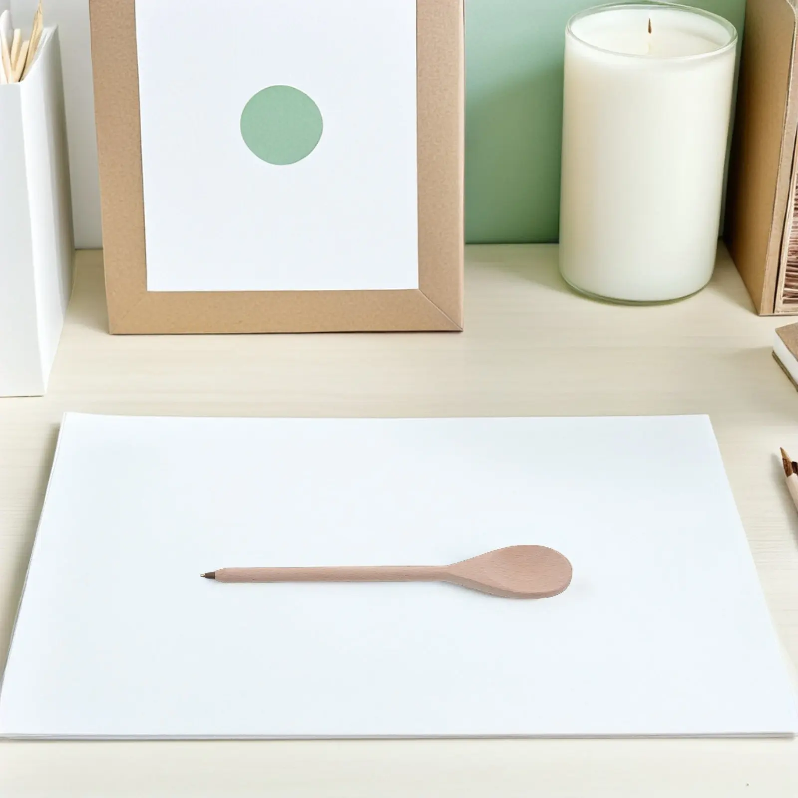 

Набор из 2 шариковых ручек в форме деревянной ложки: милые портативные ручки с тонким наконечником для школы и офиса, забавные канцелярские принадлежности Kawaii для студентов