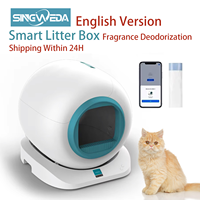 Automatic Smart Cat Litter Box Self Cleaning 65L Fully Enclosed Cats Litter Box Pet Toilet Litter Tray Fragrance Deodorization