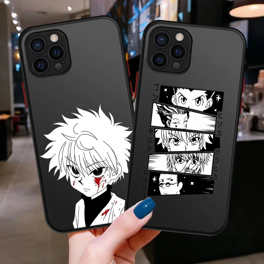 Hunter X Hunter Killua Zoldyck Anime Phone Case for iPhone 15 14 13 12 11 Pro Max 14 Plus X Xs Max XR 8 7 Plus Hard Cover