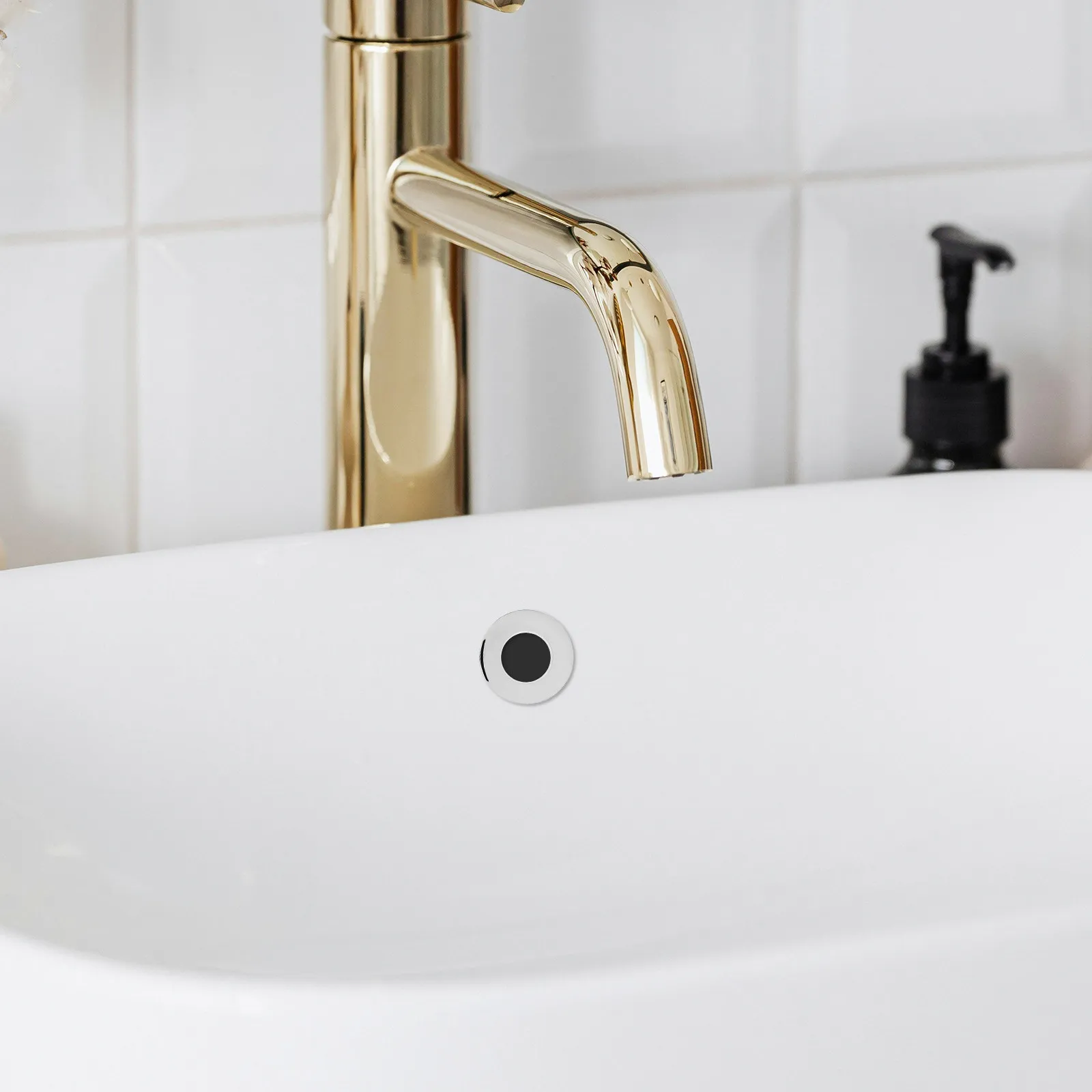 Bathroom Sink Overflow Trim Decorative Cover Easy Installation Prevent Water Wash Basin Hole Drain Plate