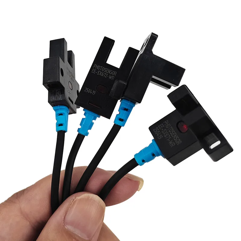 10Pcs EE‑SX670 671 672 674 U‑Slot Photoelectric Sensor NPN 1M Cable Groove Limit Induction Switch