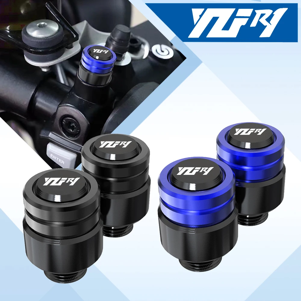 

YZFR1 Motorcycles Tire Valve Stem Caps Covers Rear Mirror Screw For YAMAHA YZF R1 YZF-R1 yzfr1 1998-2024 2023 2022 2021 2020