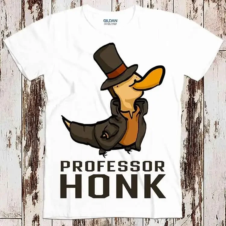 Professor Honk Layton Untitled Goose Game Video Gaming Switch Online Best Seller T Shirt Music Retro Top 8606