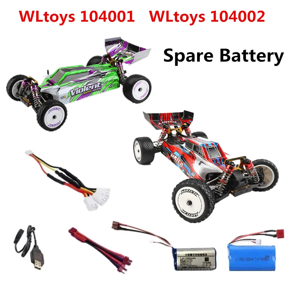 

WLtoys 104001 Аккумулятор 7,4 В 1500 мАч 3000 мАч Подходит для: 104002 Автомобильные аксессуары с радиоуправлением Т-образный разъем / кабель 3 в 1