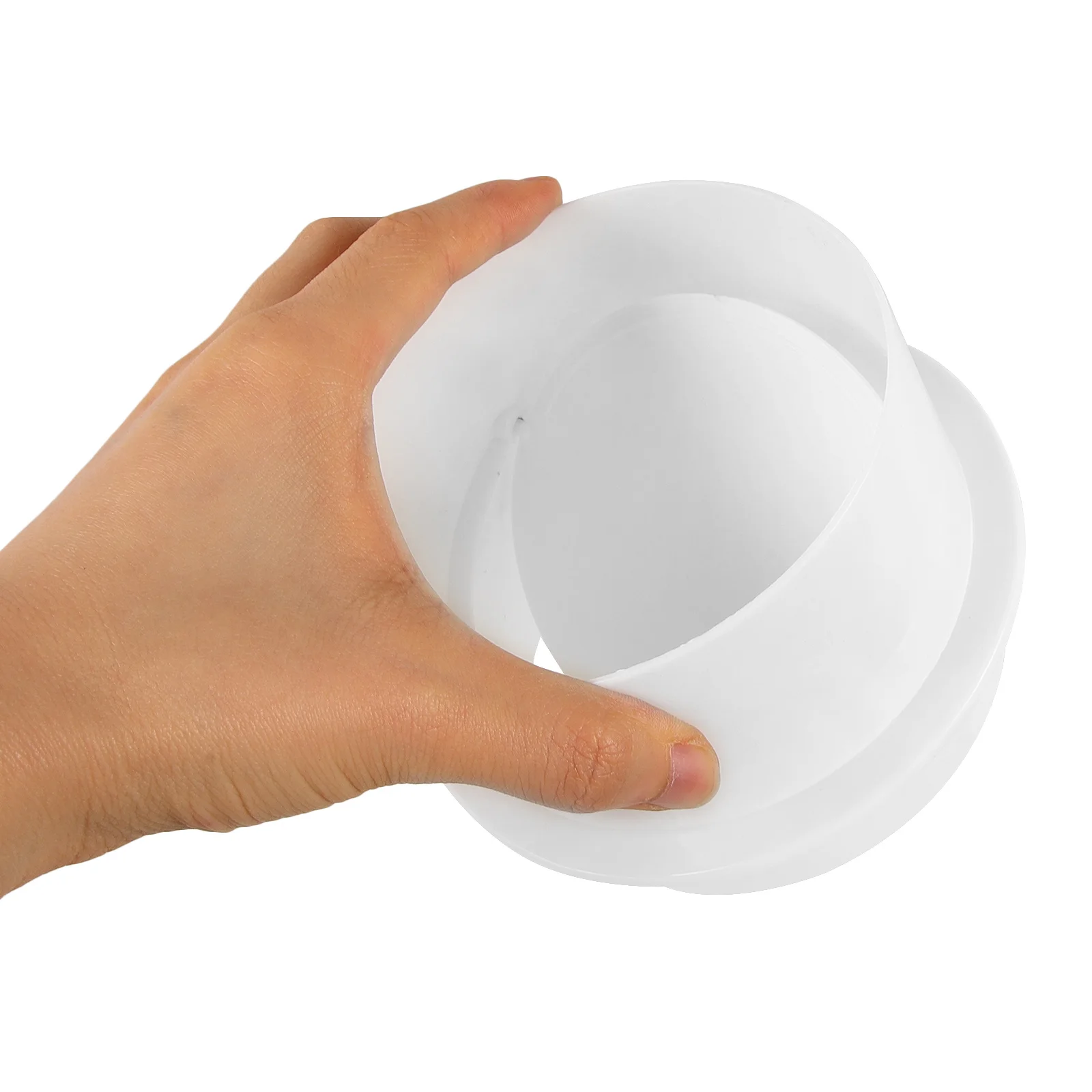 

Air Vent Duct Connector Flange ABS Strong Wear-Resistant for Dryer Vent Connection Exhaust System Non-Return Valve Fitting