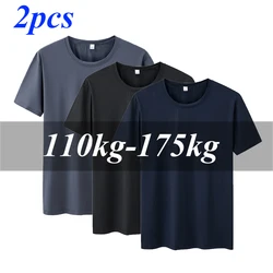 Plus Size 6XL 7XL Quick Dry Sport T Shirt Men Summer Short Sleeves Oversized Tee Sports Running Gym Jogging Workout For Men