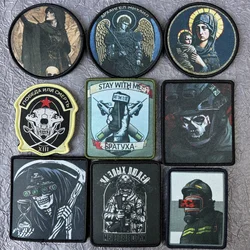 Angel Printed Patch on Clothes Tactical Equipment Morale Badge Hook and Loop Military Patches Backpack Stickers