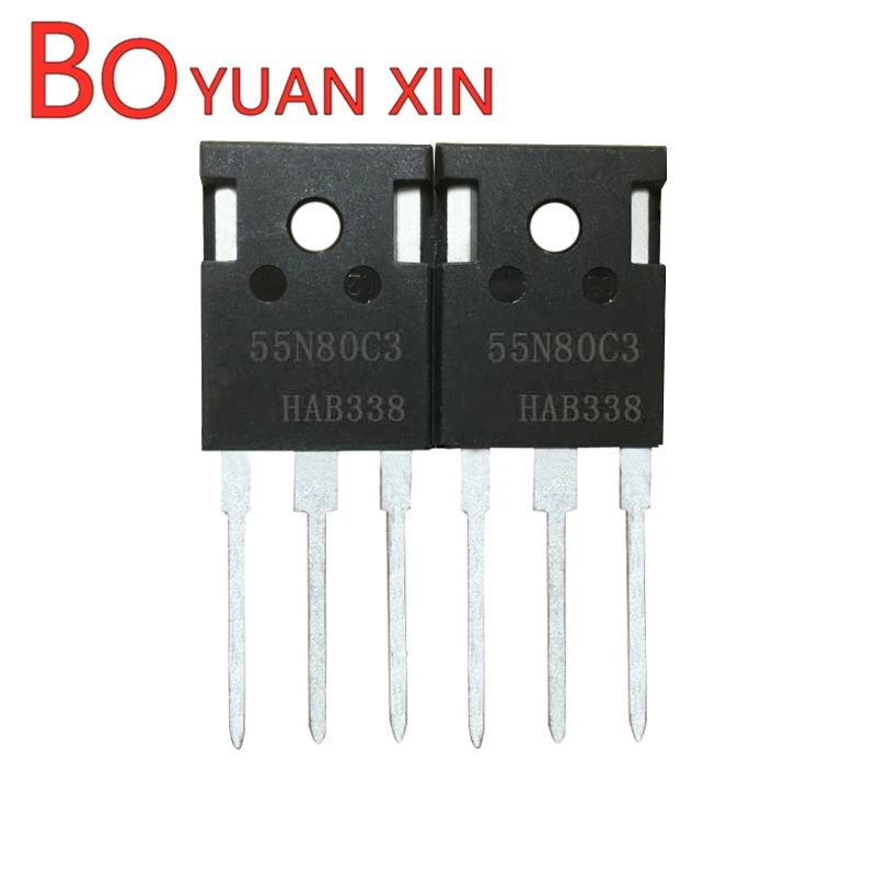 

2-10pcs New original SPW55N80C3 55N80C High power switch MOSFET 850V 150A TO-247