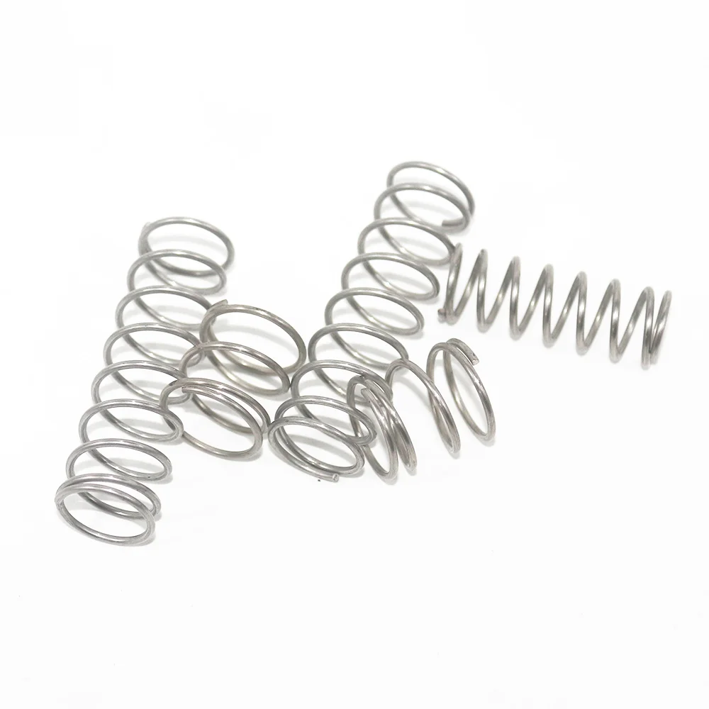 10Pcs 304 스테인레스 스틸 압축 스프링 리턴 스프링 스틸 와이어 직경 1.6mm 외경 9 ~ 25mm 길이 15mm ~ 100mm