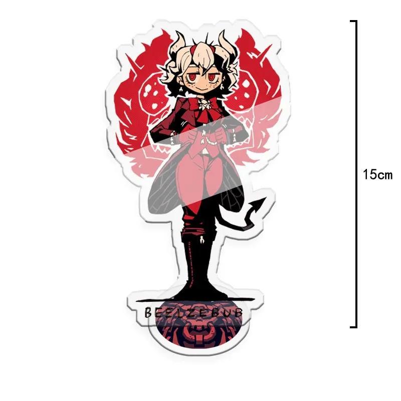 Hot Anime Game Helltaker Card Funny Acrylic Figure Model Stand