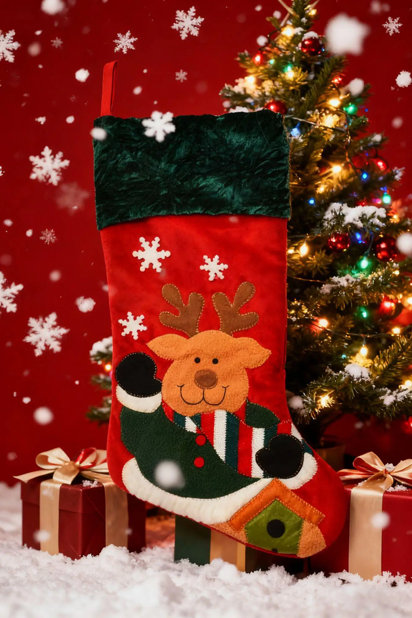 جوارب عيد الميلاد الشخصية مع اسم العائلة جوارب مخصصة جوارب مونوغرام التطريز جوارب متماسكة هدايا عيد الميلاد #4