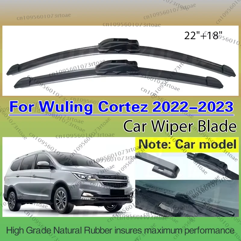

Для Wuling Cortez 2022 2023 CE EX 1.5T Lux + щетки переднего стеклоочистителя автомобиля резиновые дворники лобовое стекло 22 "+ 18" автомобильные аксессуары