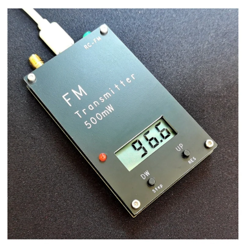 Transmisor FM estéreo Digital de 2000M y 0,5 W, transmisor FM estéreo para transmisión de Radio DSP de Campus