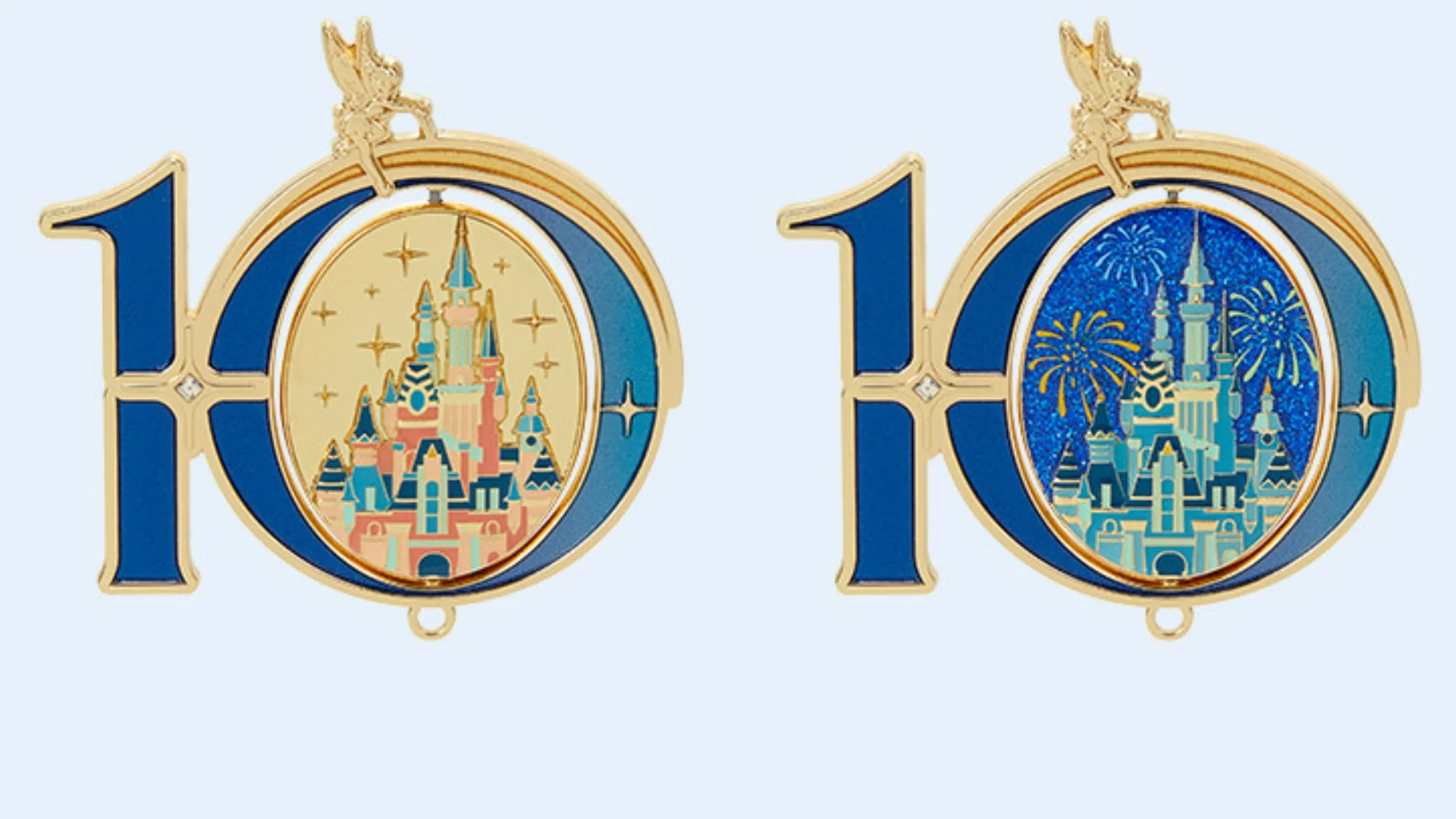 Shanghai Disneyland 10th Birthday Celebration Series DIY Castle Badge Decora Pendant Collecting Gifts view 3