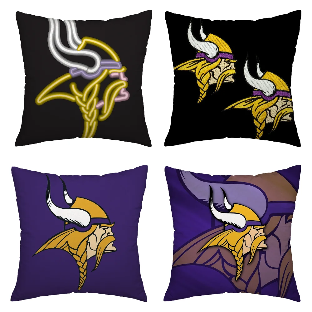 Personalized Gift Minnesota Vikings Luxury Living Room Decoration Decorative Pillows for Sofa Cushions Cover Pilow Covers Home