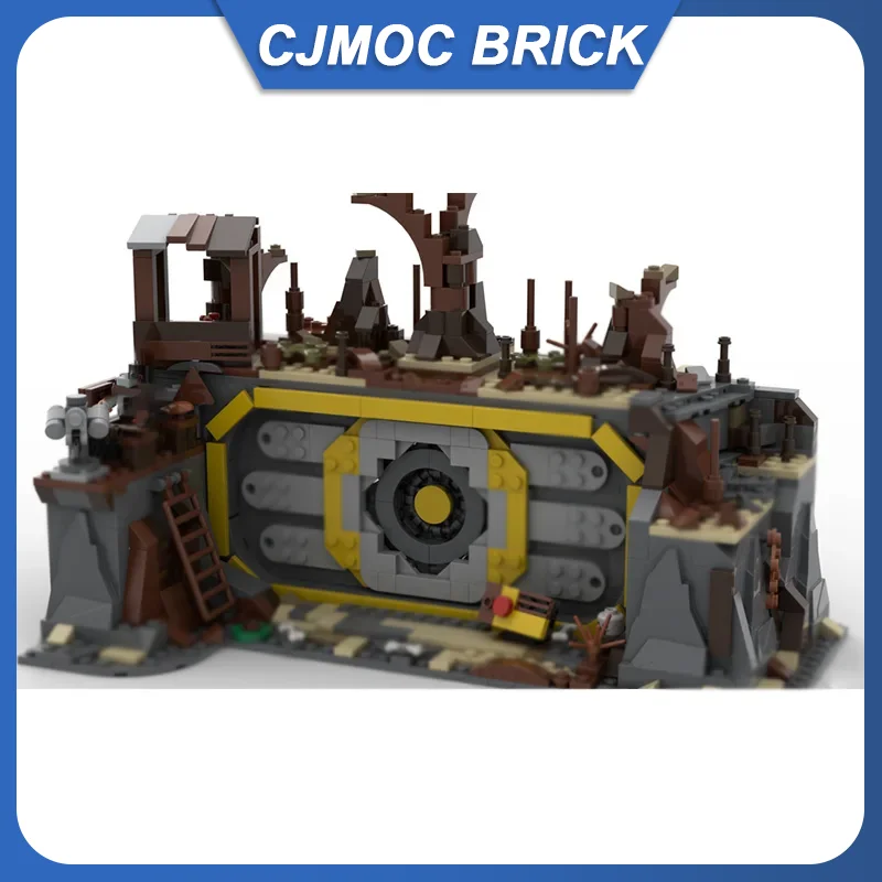 

870 шт. MOC Fallout TV Vault дверь архитектура строительные блоки модульные технологии подарки праздник сборка детские игрушки костюм