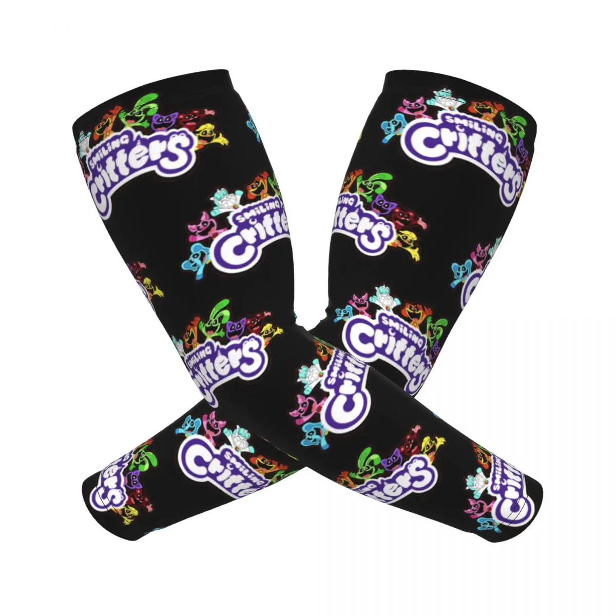 

Smiling Critters Arm Sleeves Men Women Sun UV Protection Tattoo Cover Up Sports Cooling Cycling