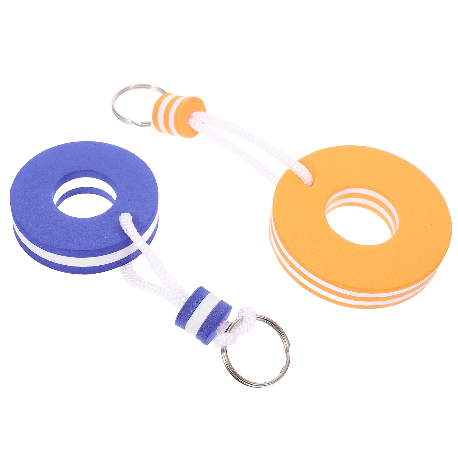 

2pcs Floating Keyrings Eva Float Key Chains Durable Water Resistant For Boating Lake Pool Sailing Fishing Surfing Water Sports