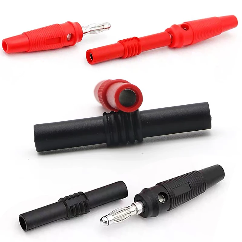 

10/20 Pcs 4mm banana socket female adapter extension Insulated Banana plug Coupler